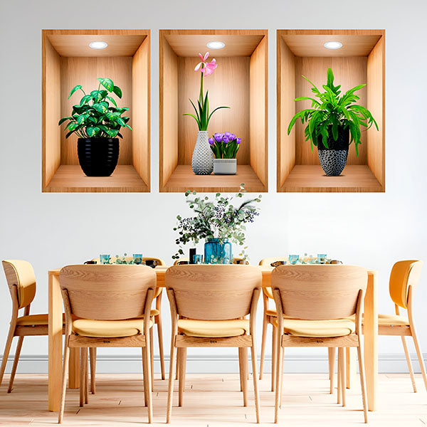 3d Wall Design to Stick on (3 Pieces)
