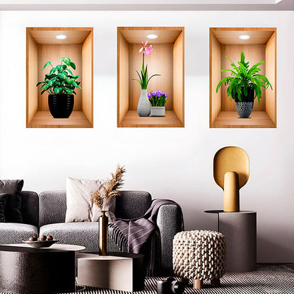 3d Wall Design to Stick on (3 Pieces)