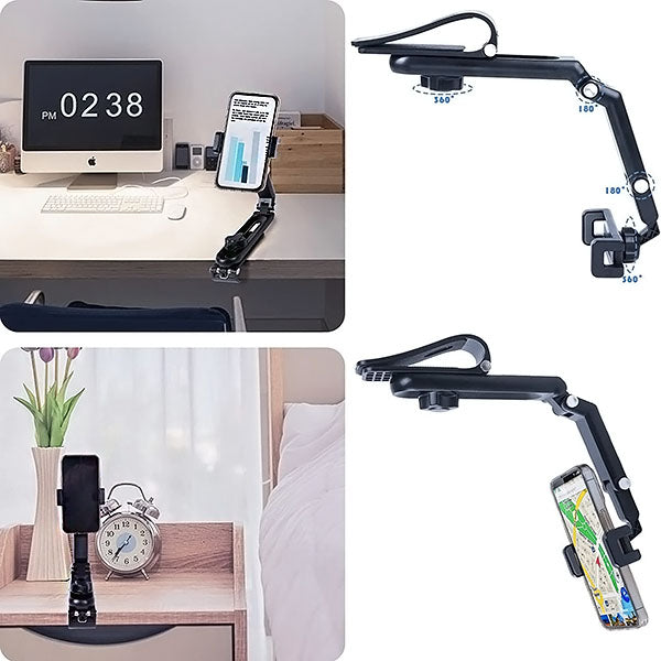 Flexible Mobile Phone Holder with Clip