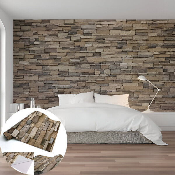 Self - Adhesive 3d Brick Wallpaper