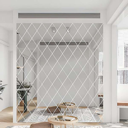 Modern 3d Mirrors in Diamond Shape (3 Pieces)
