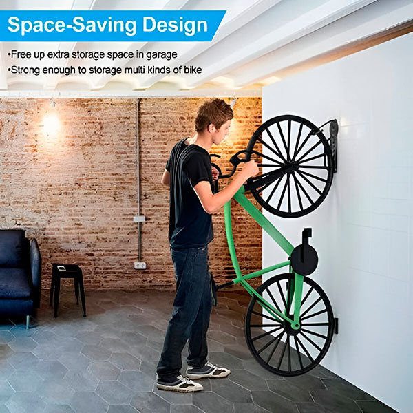 Space - Saving Bike Holder for Wall Mounting