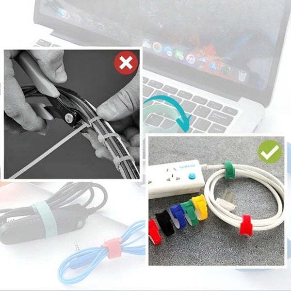 Reusable Velcro Cable Ties (50 Pieces)