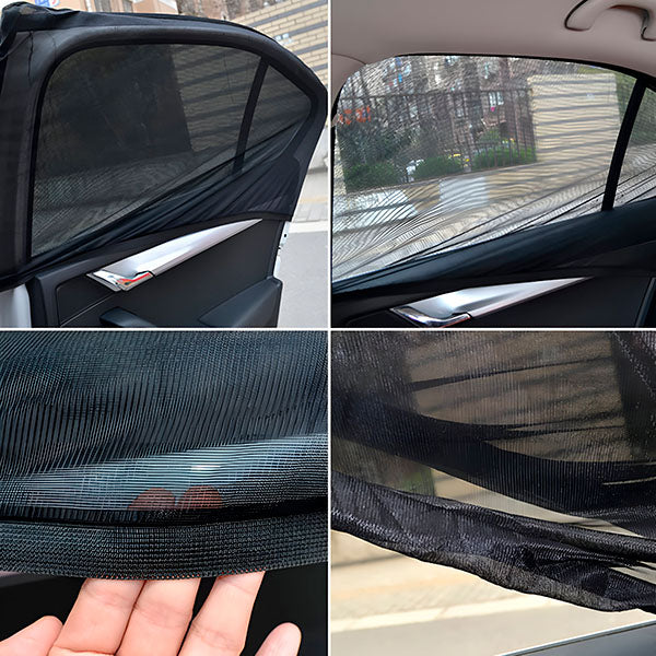 Car Sun Blinds with Simple Attachment (4 Pcs.)