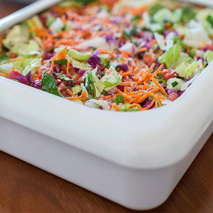 Reusable storage box with aluminum tray