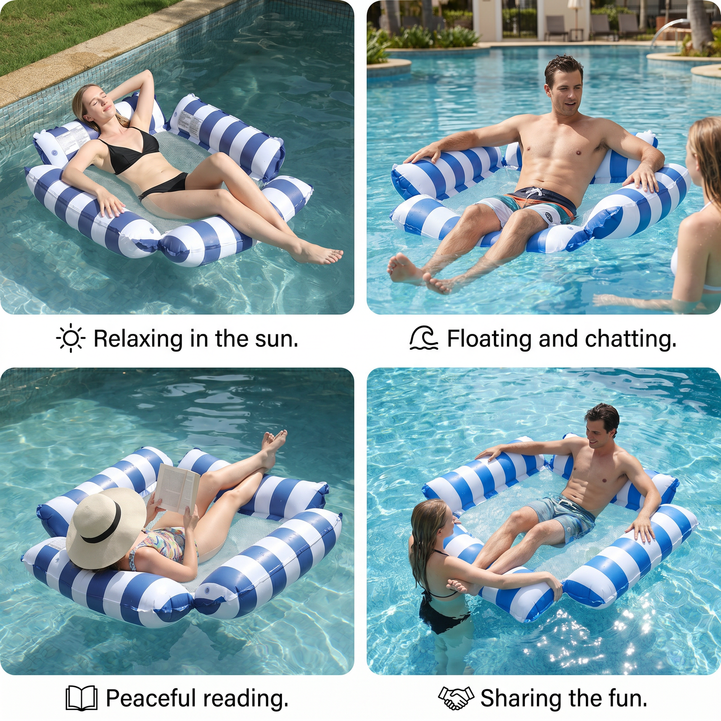 Inflatable Pool Lounger – Floating Relax Chair for Maximum Comfort in the Water