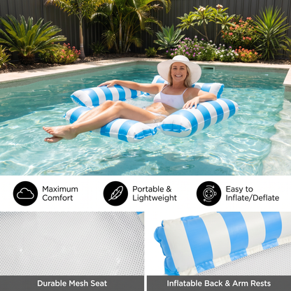 Inflatable Pool Lounger – Floating Relax Chair for Maximum Comfort in the Water