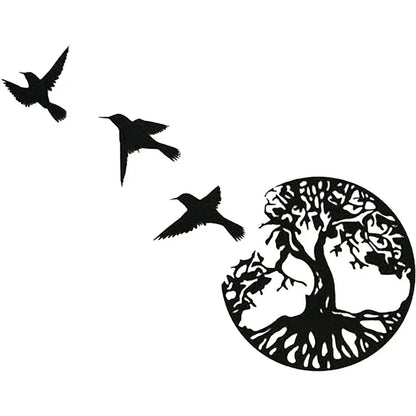 Elegant Metal Tree Wall Decoration