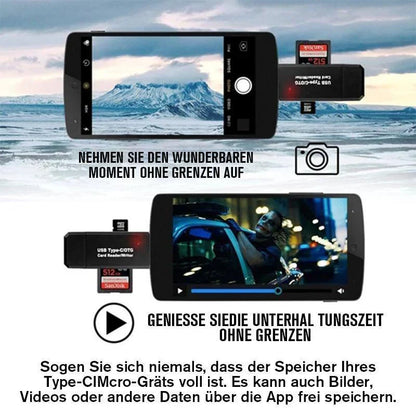 Universal Usb - C & Micro - Usb Card Reader