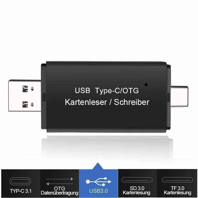 Universal Usb - C & Micro - Usb Card Reader