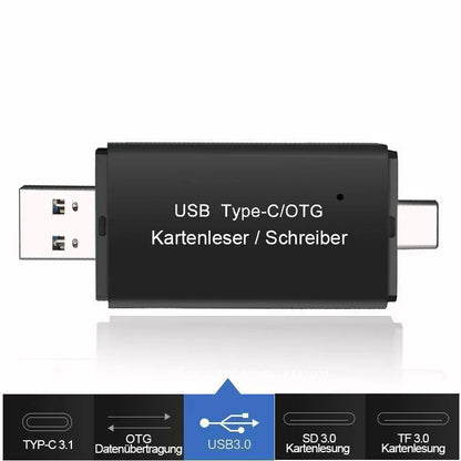 Universal Usb - C & Micro - Usb Card Reader
