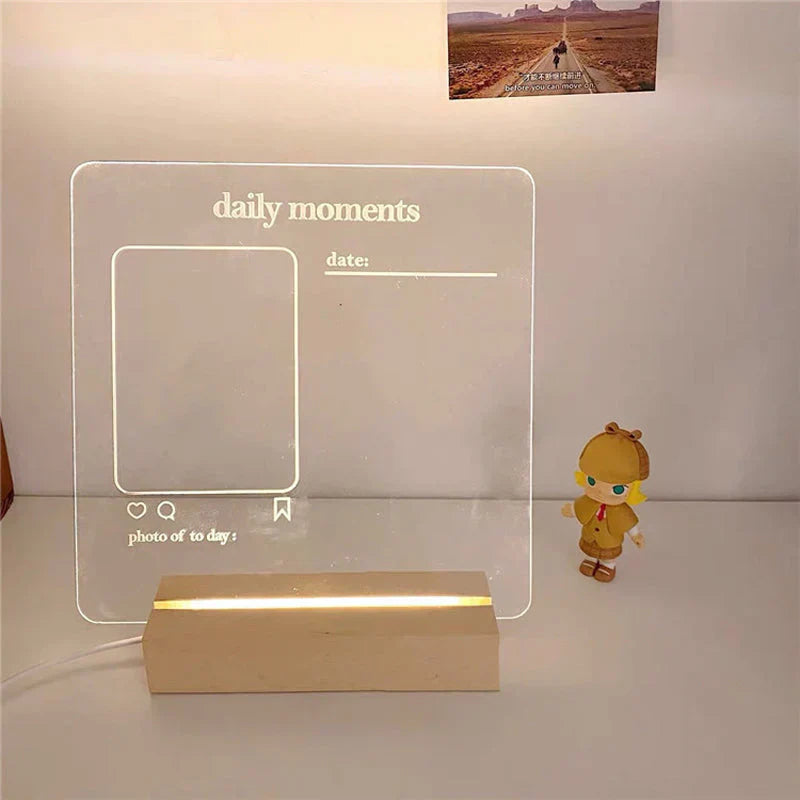 Transparent Acrylic Note Board
