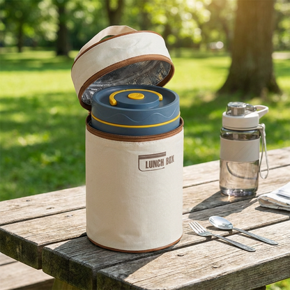 3-Piece Lunch Box Set – Insulated, Leak-Proof & Practical for On-the-Go