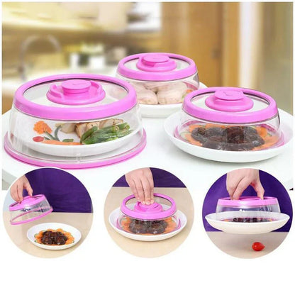 Vacuum sealed lid for food storage