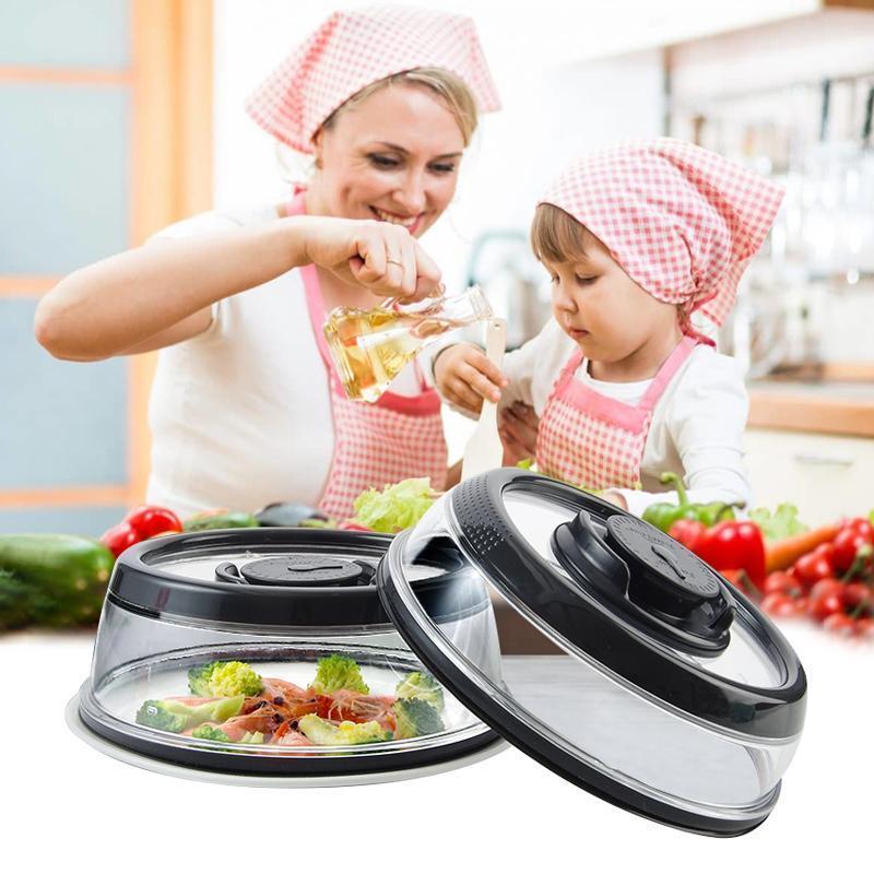 Vacuum sealed lid for food storage