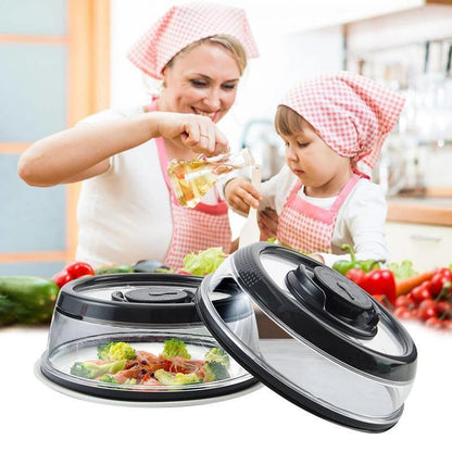 Vacuum sealed lid for food storage
