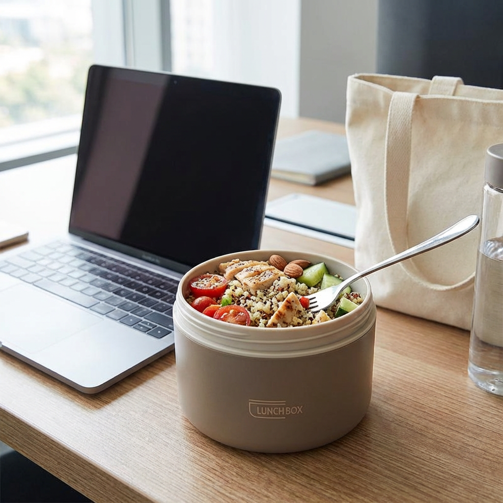 3-Piece Lunch Box Set – Insulated, Leak-Proof & Practical for On-the-Go