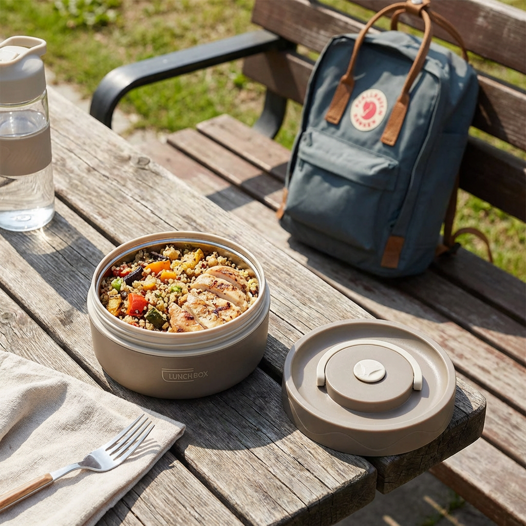 3-Piece Lunch Box Set – Insulated, Leak-Proof & Practical for On-the-Go