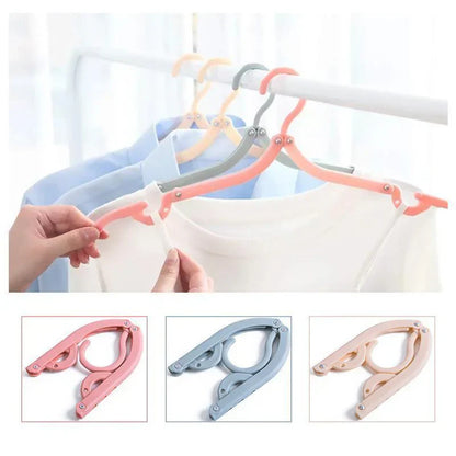 Compact Foldable Travel Hanger (4 Pieces)