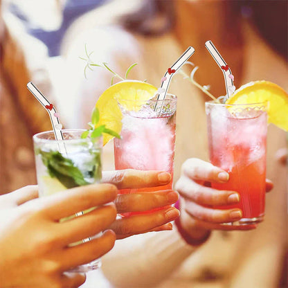 Reusable Glass Straws in a Set