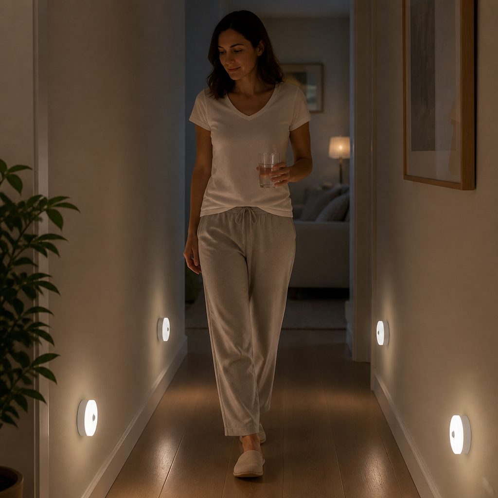 Rechargeable LED Sensor Light (4-Pack) – Magnetic and Automatic for Versatile Use