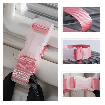 Sturdy Suitcase Strap with Safety Catch