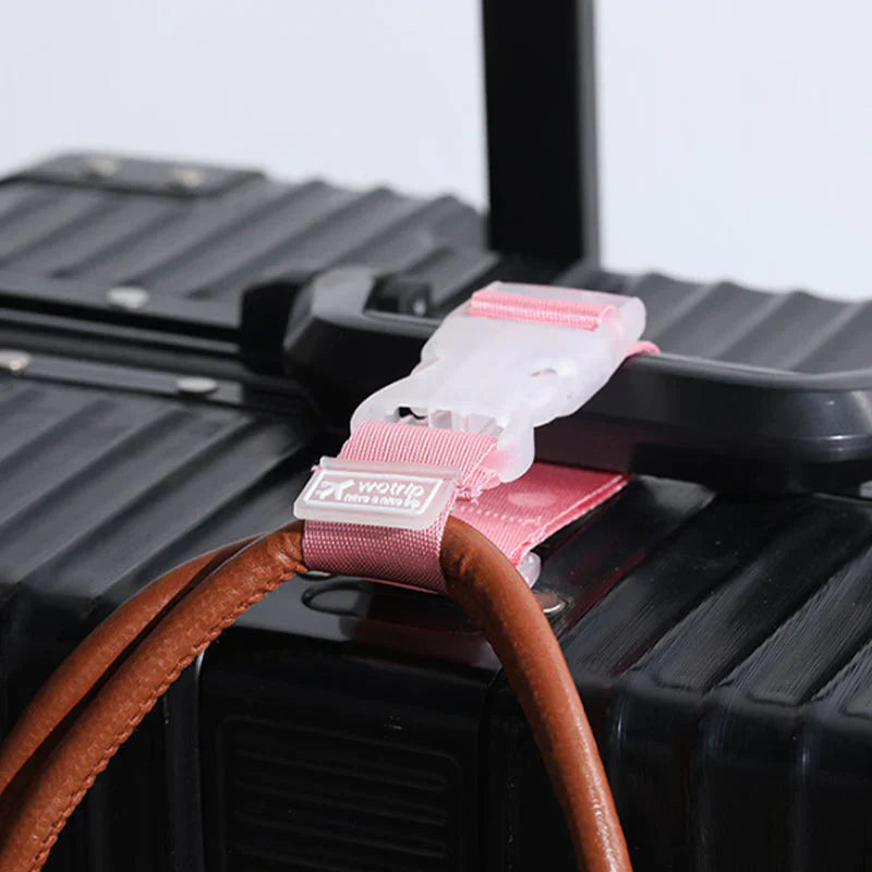 Sturdy Suitcase Strap with Safety Catch