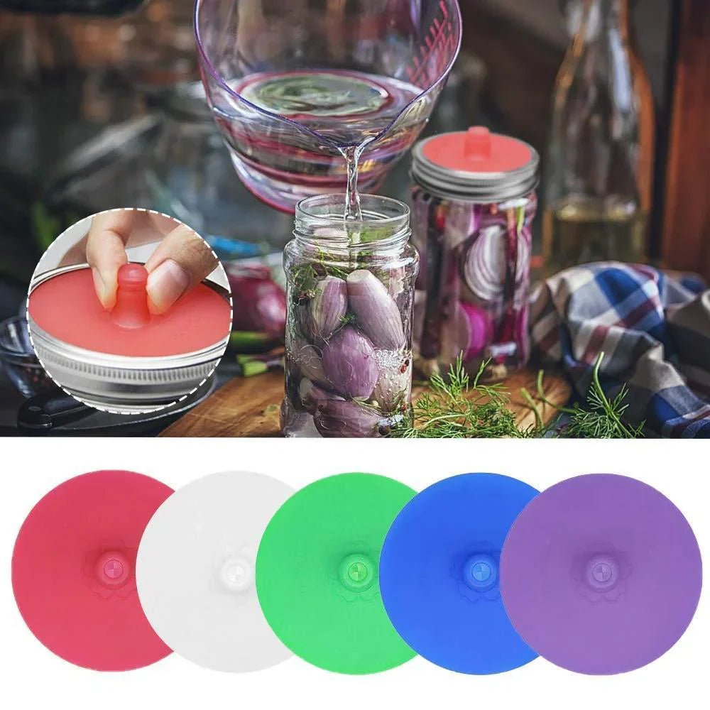 Silicone Lid for Fermenting Food (5 Pieces)