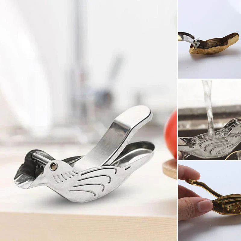Stainless Steel Lemon Squeezer in a Creative Design