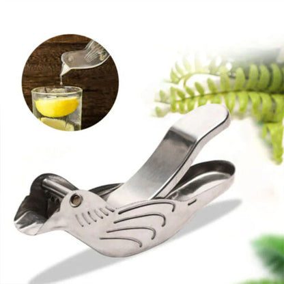 Stainless Steel Lemon Squeezer in a Creative Design
