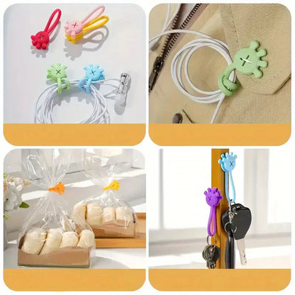 Cable Holder with Strong Magnetic Function (5 Pieces)