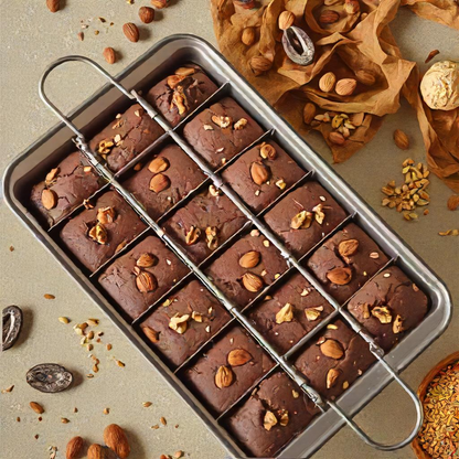 Baking Tin with Integrated Dividers