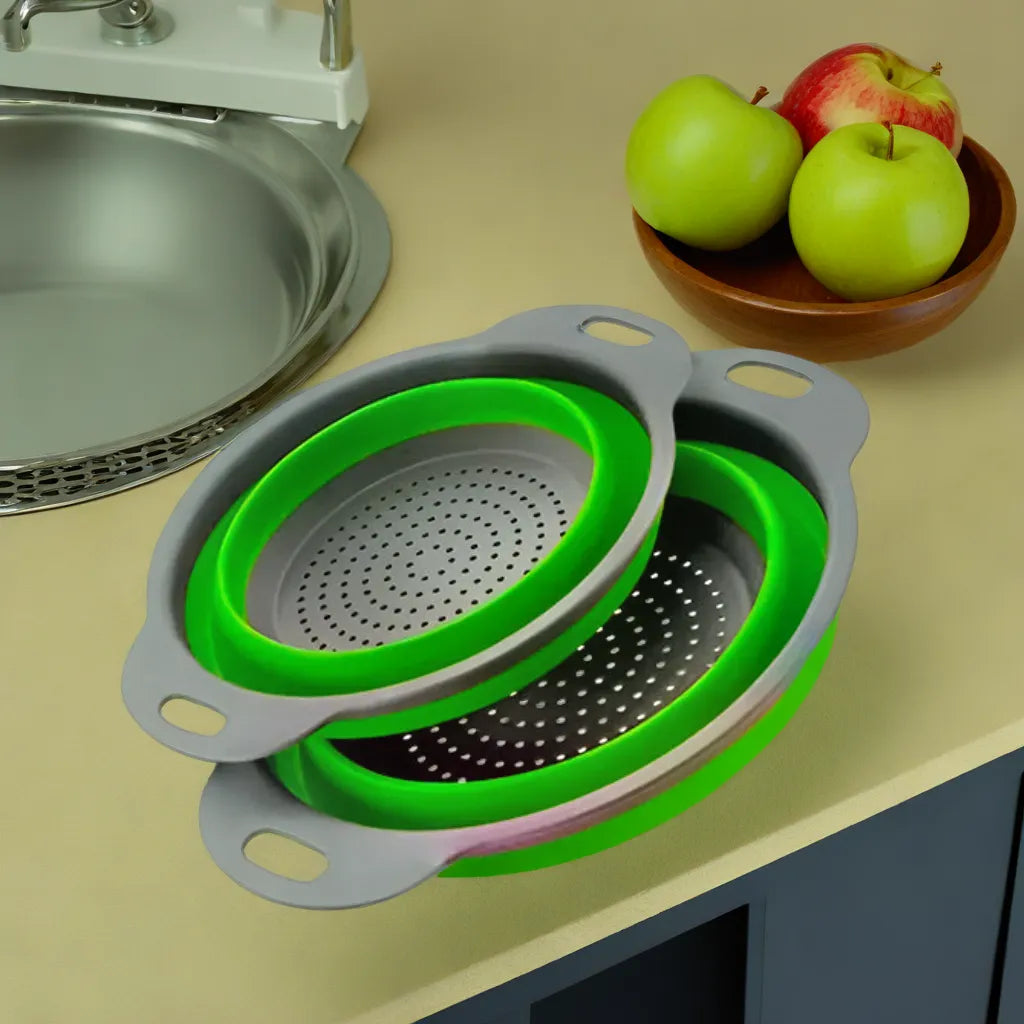 Silicone Strainers for Effortless Pouring (2 Pieces)