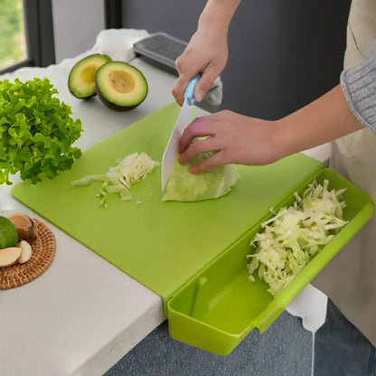 2 - In-1 Cutting Board with Collection Tray