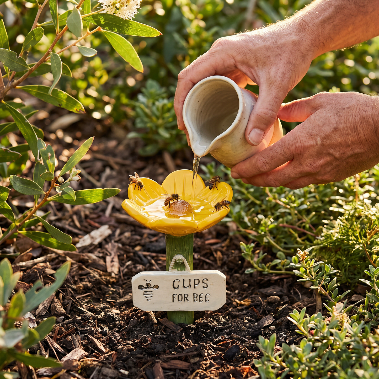 Flower-Shaped Bee Waterer – Colorful Water Dispensers for the Garden