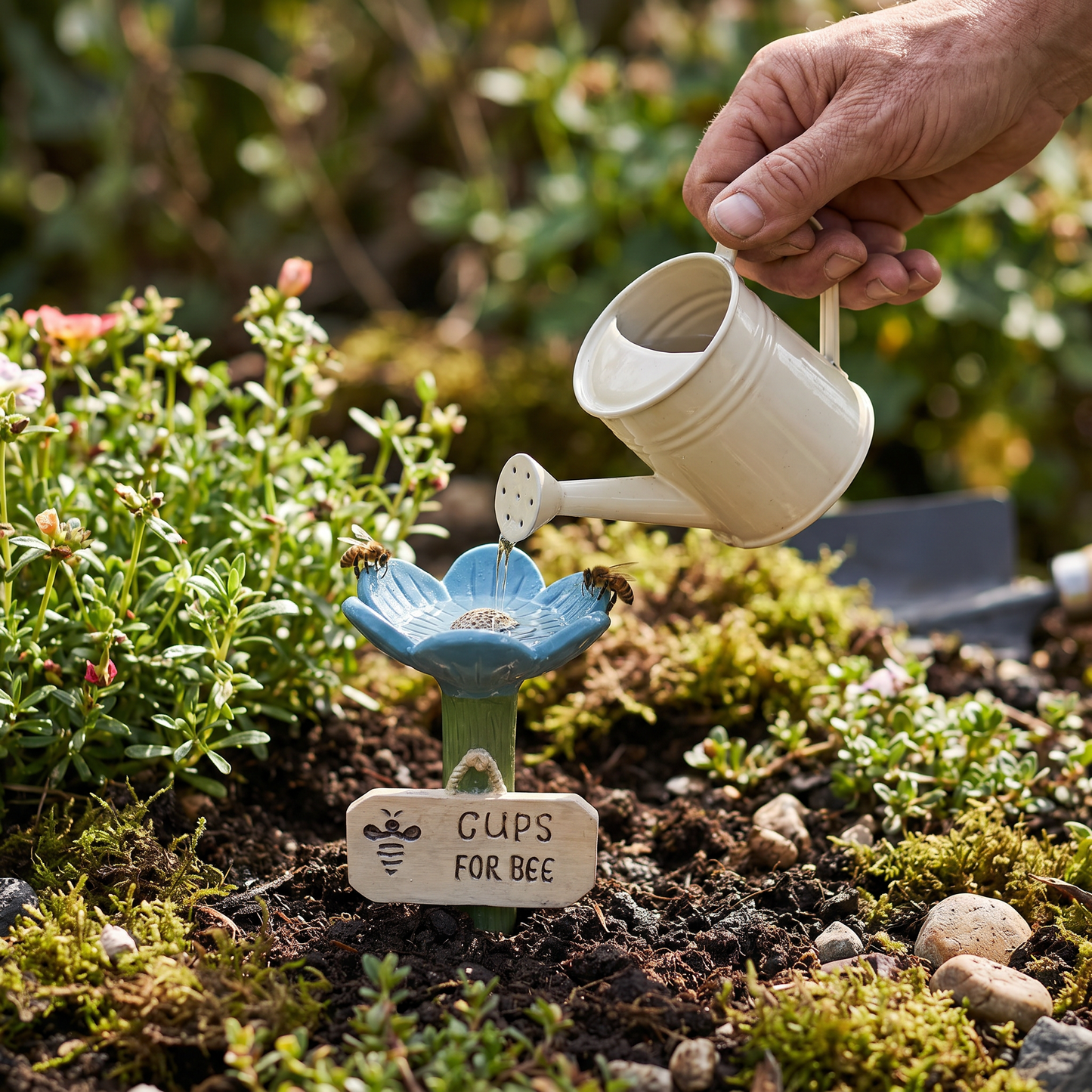 Flower-Shaped Bee Waterer – Colorful Water Dispensers for the Garden