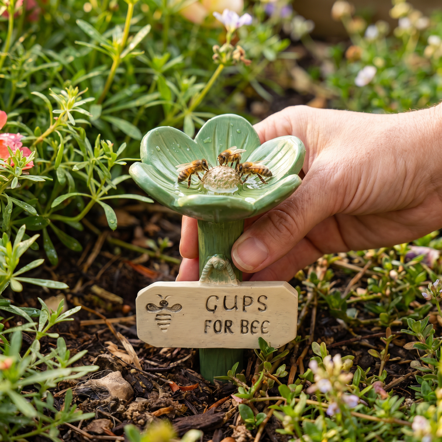 Flower-Shaped Bee Waterer – Colorful Water Dispensers for the Garden