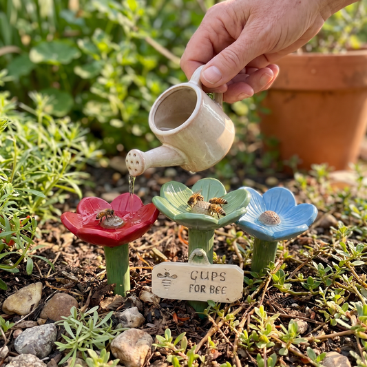 Flower-Shaped Bee Waterer – Colorful Water Dispensers for the Garden