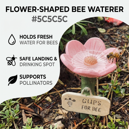 Flower-Shaped Bee Waterer – Colorful Water Dispensers for the Garden