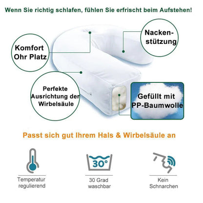 Ergonomic U - Shaped Side Sleeper Pillow