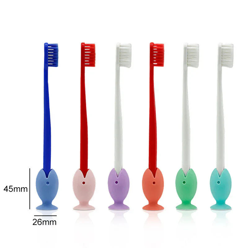 Fish - Shaped Silicone Toothbrush Cover (6 Pieces)