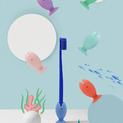 Fish - Shaped Silicone Toothbrush Cover (6 Pieces)