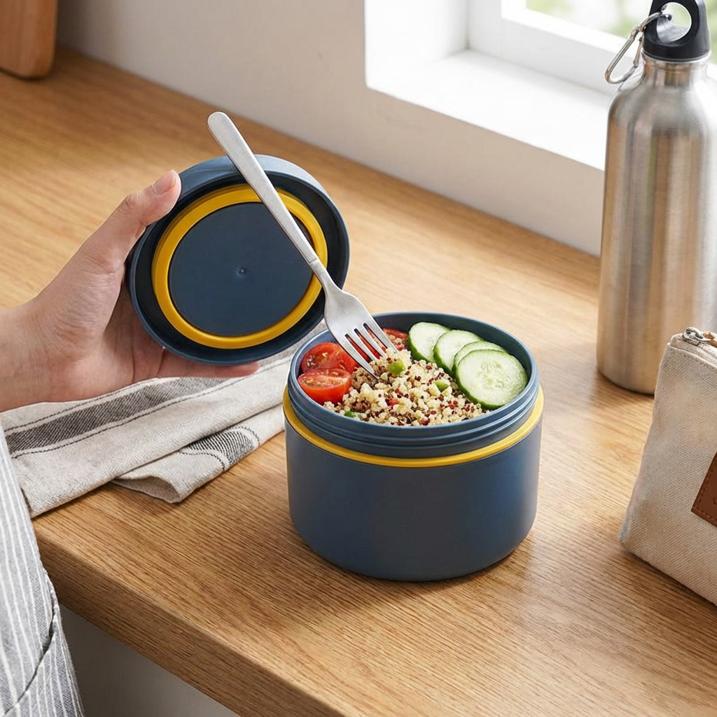 3-Piece Lunch Box Set – Insulated, Leak-Proof & Practical for On-the-Go