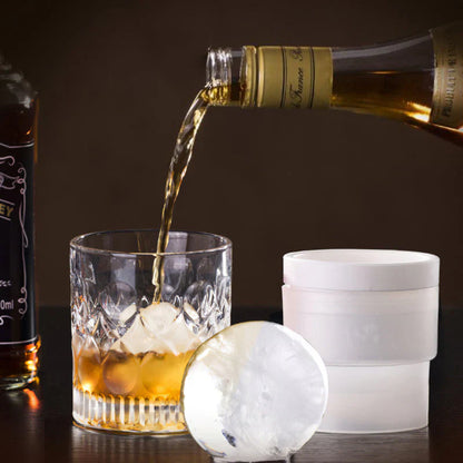 Space - Saving Round Silicone Ice Cube Mould