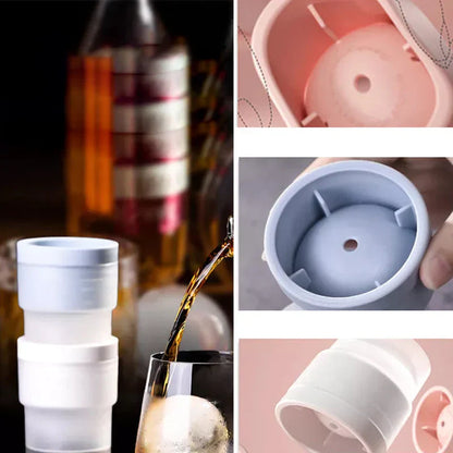 Space - Saving Round Silicone Ice Cube Mould