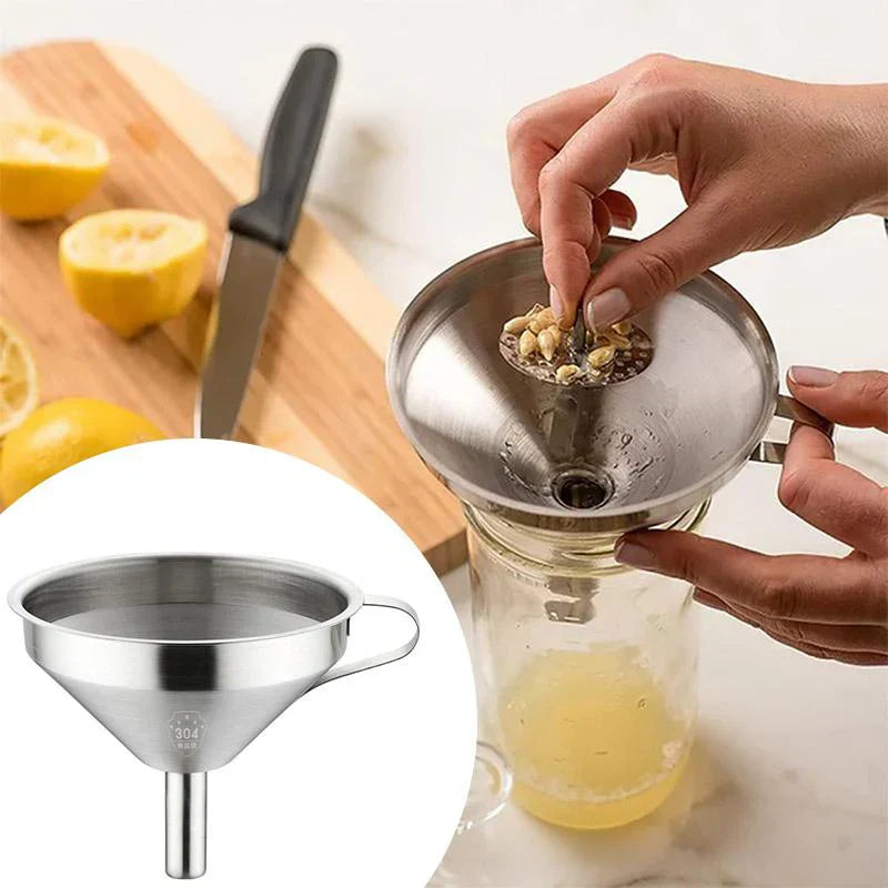 Fine Stainless Steel Funnel for Oil and Liquids