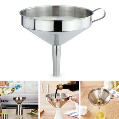 Fine Stainless Steel Funnel for Oil and Liquids