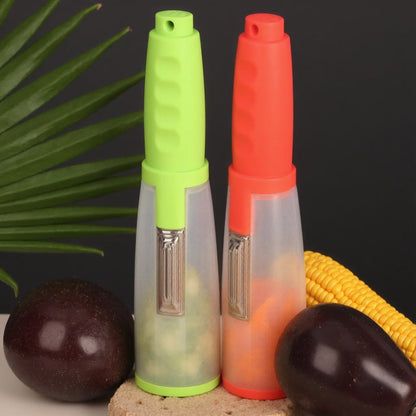 Practical Vegetable and Fruit Peeler with Collection Tray