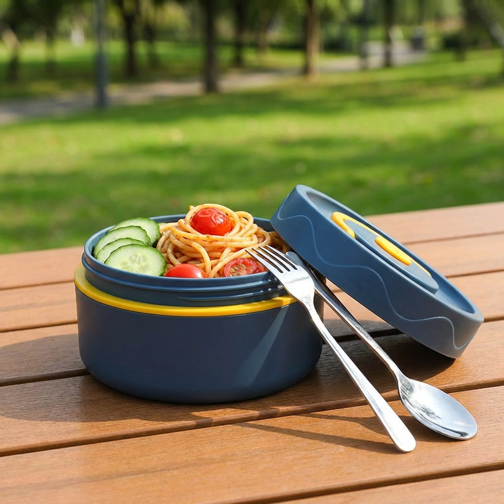 3-Piece Lunch Box Set – Insulated, Leak-Proof & Practical for On-the-Go