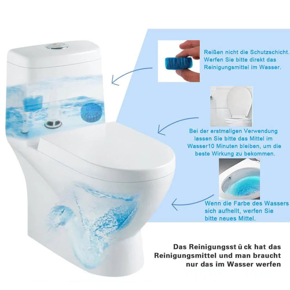 Self - Cleaning Toilet Tabs for Long - Lasting Freshness (10 Tabs)